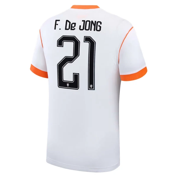 Hollanti Frenkie de Jong 21 Virallinen Vieraspelipaita Lapset MM-kisat 2026