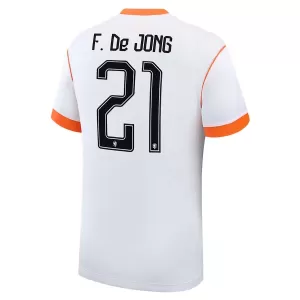 Hollanti Frenkie de Jong 21 Virallinen Vieraspelipaita Miehet MM-kisat 2026