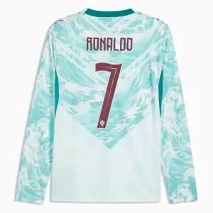 Portugali Cristiano Ronaldo 7 Virallinen Vieraspelipaita Miehet MM-kisat 2026 Pitkähihainen