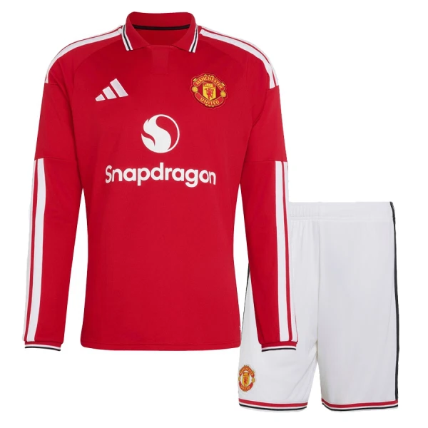 Manchester United Virallinen Kotipelipaita Lapset 2026/27 Pitkähihainen