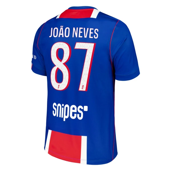 Paris Saint-Germain Joao Neves 87 Virallinen Kotipelipaita Miehet 2026/27