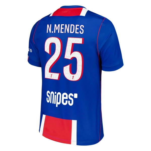 Paris Saint-Germain Nuno Mendes 25 Virallinen Kotipelipaita Miehet 2026/27
