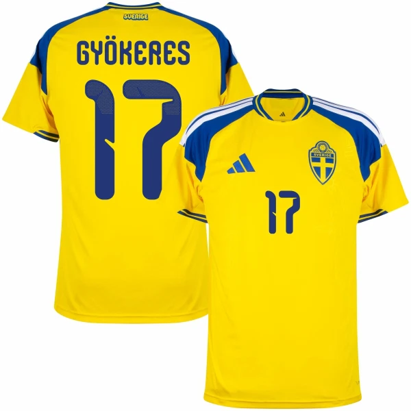 Ruotsi Gyokeres 17 Virallinen Kotipelipaita Miehet MM-kisat 2026 Ruotsi Gyokeres 17 Virallinen Kotipelipaita Miehet MM-kisat 2026