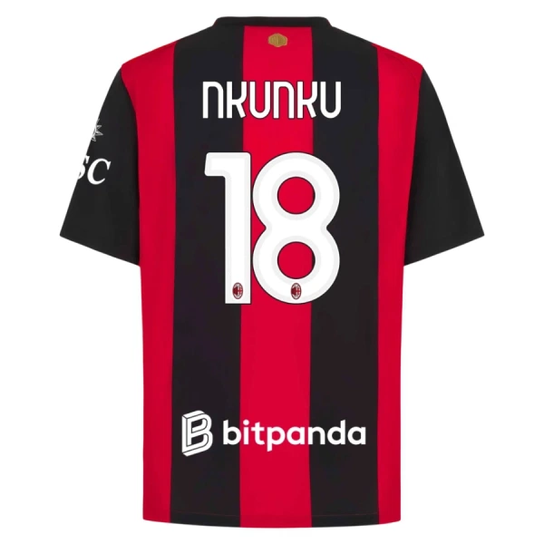 AC Milan Christopher Nkunku 18 Virallinen Kotipelipaita Miehet 2026/27 AC Milan Christopher Nkunku 18 Virallinen Kotipelipaita Miehet 2026/27