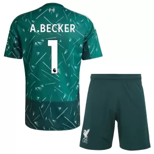 Liverpool Alisson Becker 1 Maalivahdin Virallinen Kotipelipaita Lapset 2026/27 Vihreä