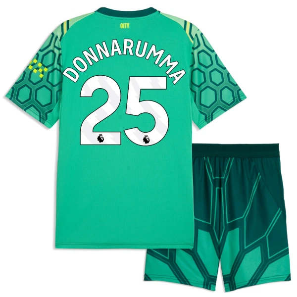 Manchester City Gianluigi Donnarumma 25 Maalivahdin Virallinen Kotipelipaita Lapset 2026/27 Vihreä Manchester City Gianluigi Donnarumma 25 Maalivahdin Virallinen Kotipelipaita Lapset 2026/27 Vihreä