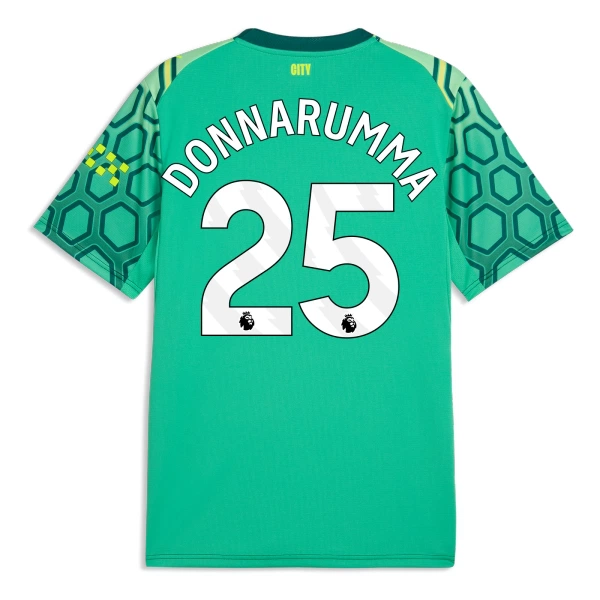 Manchester City Gianluigi Donnarumma 25 Maalivahdin Virallinen Kotipelipaita Miehet 2026/27 Vihreä Manchester City Gianluigi Donnarumma 25 Maalivahdin Virallinen Kotipelipaita Miehet 2026/27 Vihreä