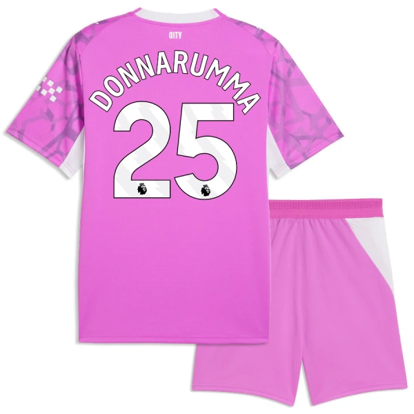 Manchester City Gianluigi Donnarumma 25 Maalivahdin Virallinen Vieraspelipaita Lapset 2026/27 Vaaleanpunainen Manchester City Gianluigi Donnarumma 25 Maalivahdin Virallinen Vieraspelipaita Lapset 2026/27 Vaaleanpunainen