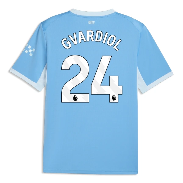 Manchester City Josko Gvardiol 24 Virallinen Kotipelipaita Miehet 2026/27 Manchester City Josko Gvardiol 24 Virallinen Kotipelipaita Miehet 2026/27