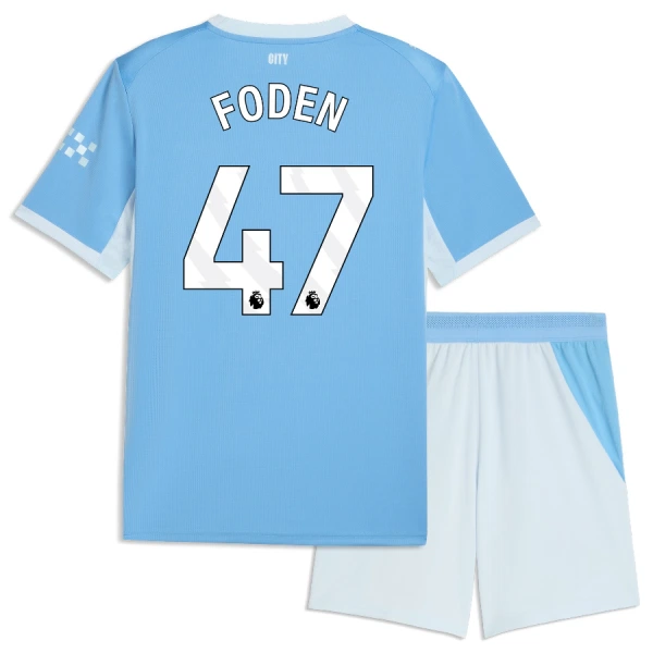 Manchester City Phil Foden 47 Virallinen Kotipelipaita Lapset 2026/27 Manchester City Phil Foden 47 Virallinen Kotipelipaita Lapset 2026/27