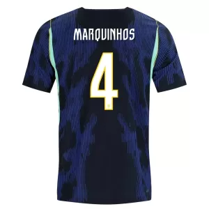 Brasilia Marquinhos 4 Virallinen Vieraspelipaita Miehet MM-kisat 2026 Brasilia Marquinhos 4 Virallinen Vieraspelipaita Miehet MM-kisat 2026