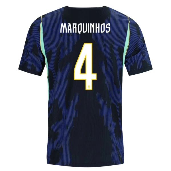 Brasilia Marquinhos 4 Virallinen Vieraspelipaita Miehet MM-kisat 2026