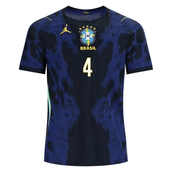 Brasilia Marquinhos 4 Virallinen Vieraspelipaita Miehet MM-kisat 2026