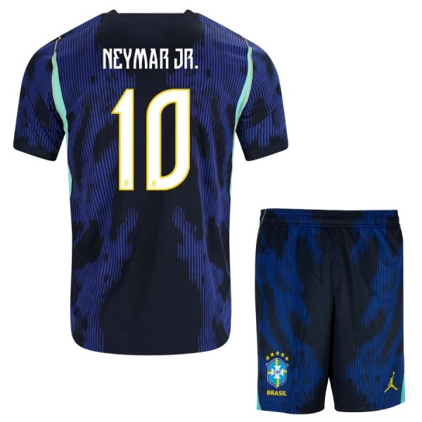 Brasilia Neymar JR 10 Virallinen Vieraspelipaita Lapset MM-kisat 2026 Brasilia Neymar JR 10 Virallinen Vieraspelipaita Lapset MM-kisat 2026