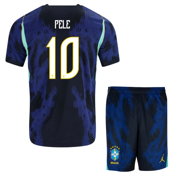 Brasilia Pele 10 Virallinen Vieraspelipaita Lapset MM-kisat 2026 Brasilia Pele 10 Virallinen Vieraspelipaita Lapset MM-kisat 2026