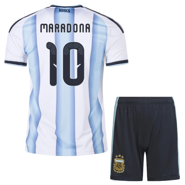 Argentiina Maradona 10 Virallinen Kotipelipaita Lapset MM-kisat 2026 Argentiina Maradona 10 Virallinen Kotipelipaita Lapset MM-kisat 2026