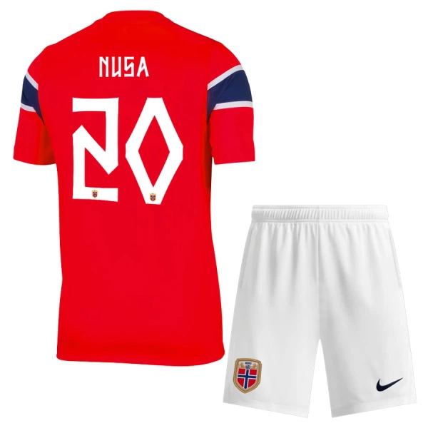 Norja Nusa 20 Virallinen Kotipelipaita Lapset MM-kisat 2026 Norja Nusa 20 Virallinen Kotipelipaita Lapset MM-kisat 2026