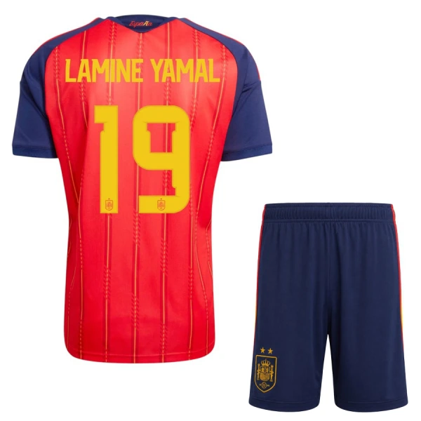 Espanja 2 Stars Lamine Yamal 19 Virallinen Kotipelipaita Lapset MM-kisat 2026 Espanja 2 Stars Lamine Yamal 19 Virallinen Kotipelipaita Lapset MM-kisat 2026