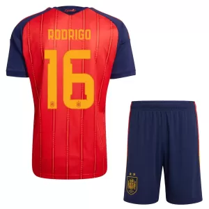 Espanja 2 Stars Rodrigo Hernández 16 Virallinen Kotipelipaita Lapset MM-kisat 2026