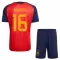 Espanja 2 Stars Rodrigo Hernández 16 Virallinen Kotipelipaita Lapset MM-kisat 2026