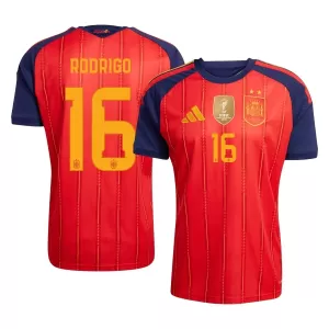 Espanja 2 Stars Rodrigo Hernández 16 Virallinen Kotipelipaita Miehet MM-kisat 2026