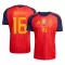 Espanja 2 Stars Rodrigo Hernández 16 Virallinen Kotipelipaita Miehet MM-kisat 2026
