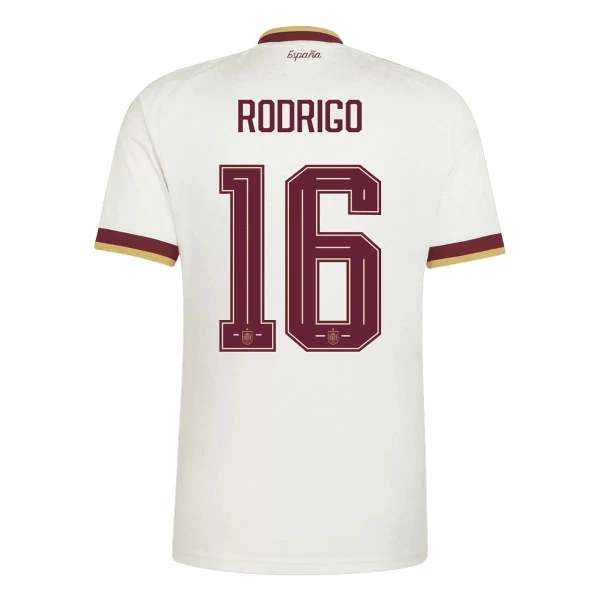 Espanja 2 Stars Rodrigo Hernández 16 Virallinen Vieraspelipaita Miehet MM-kisat 2026