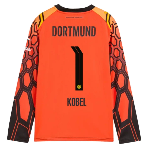 Borussia Dortmund Kobel 1 Maalivahdin Virallinen Kotipelipaita Miehet 2026/27 Pitkähihainen oranssi Borussia Dortmund Kobel 1 Maalivahdin Virallinen Kotipelipaita Miehet 2026/27 Pitkähihainen oranssi