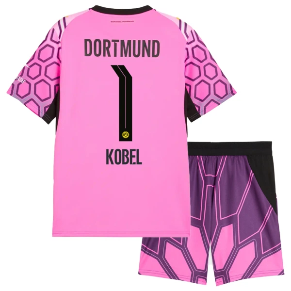 Borussia Dortmund Kobel 1 Maalivahdin Virallinen Vieraspelipaita Lapset 2026/27 Vaaleanpunainen