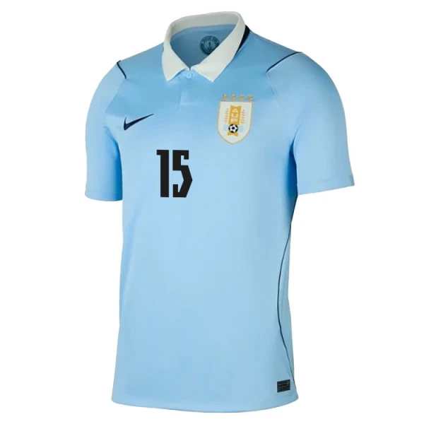 Uruguay Federico Valverde 15 Virallinen Kotipelipaita Miehet MM-kisat 2026