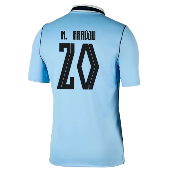 Uruguay Maximiliano Araujo 20 Virallinen Kotipelipaita Miehet MM-kisat 2026