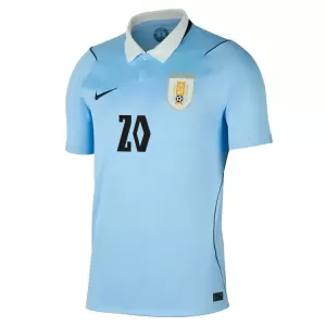 Uruguay Maximiliano Araujo 20 Virallinen Kotipelipaita Miehet MM-kisat 2026
