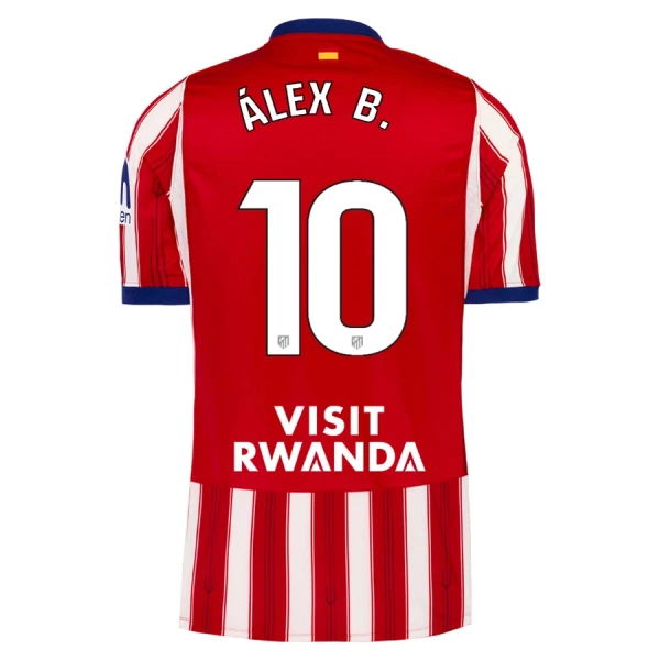 Atlético Madrid Alex B. 10 Virallinen Kotipelipaita Miehet 2026/27 Atlético Madrid Alex B. 10 Virallinen Kotipelipaita Miehet 2026/27