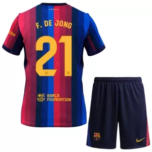 FC Barcelona Frenkie de Jong 21 Virallinen Kotipelipaita Lapset 2026/27