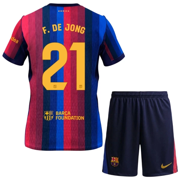FC Barcelona Frenkie de Jong 21 Virallinen Kotipelipaita Lapset 2026/27