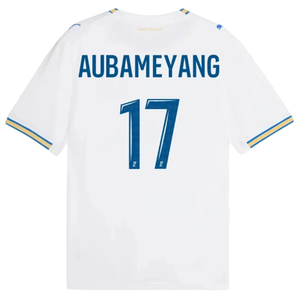 Olympique Marseille Aubameyang 17 Virallinen Kotipelipaita Miehet 2026/27 Olympique Marseille Aubameyang 17 Virallinen Kotipelipaita Miehet 2026/27