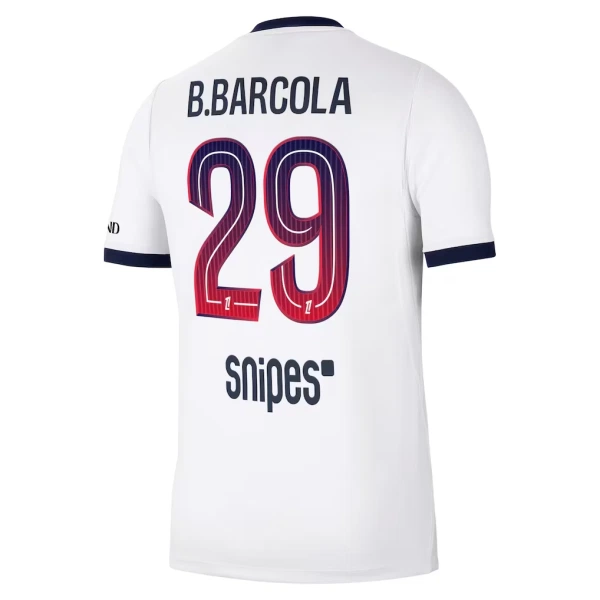 Paris Saint-Germain Bradley Barcola 29 Virallinen Vieraspelipaita Miehet 2026/27