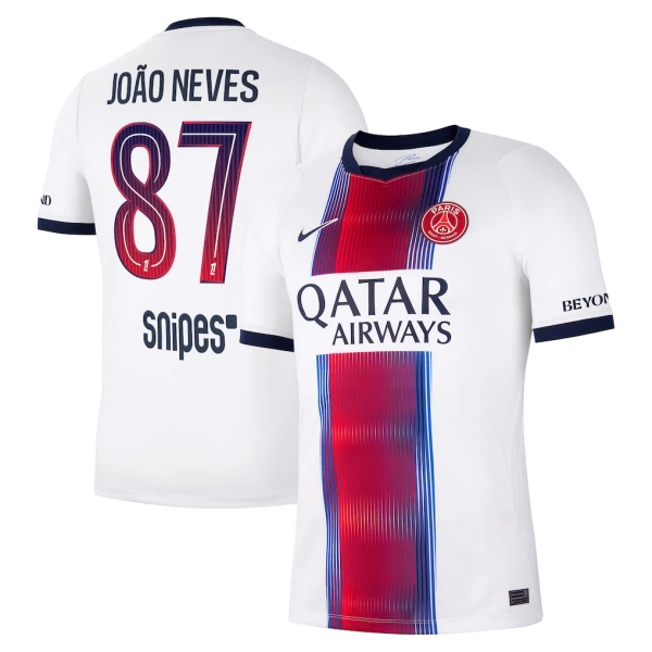 Paris Saint-Germain Joao Neves 87 Virallinen Vieraspelipaita Miehet 2026/27 Paris Saint-Germain Joao Neves 87 Virallinen Vieraspelipaita Miehet 2026/27