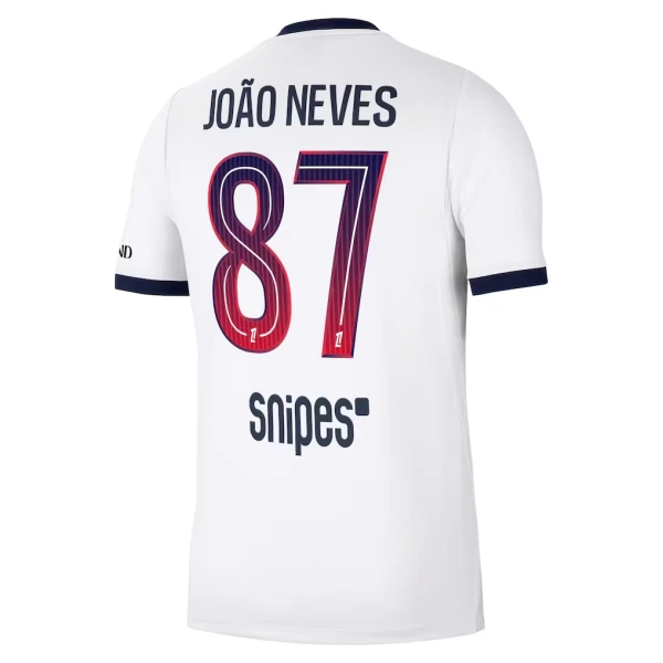 Paris Saint-Germain Joao Neves 87 Virallinen Vieraspelipaita Miehet 2026/27