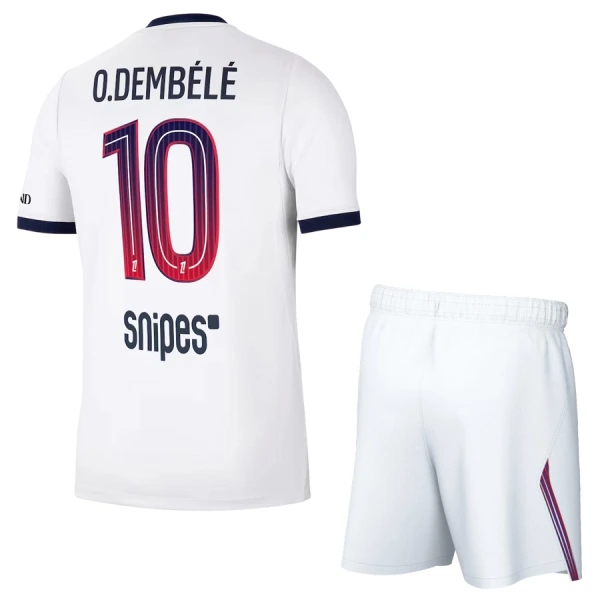 Paris Saint-Germain Ousmane Dembélé 10 Virallinen Vieraspelipaita Lapset 2026/27 Paris Saint-Germain Ousmane Dembélé 10 Virallinen Vieraspelipaita Lapset 2026/27