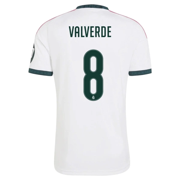 Real Madrid Federico Valverde 8 Virallinen Kotipelipaita Miehet 2026/27 Real Madrid Federico Valverde 8 Virallinen Kotipelipaita Miehet 2026/27