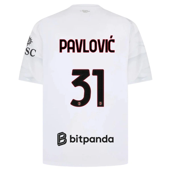 AC Milan Pavlovic 31 Virallinen Vieraspelipaita Miehet 2026/27