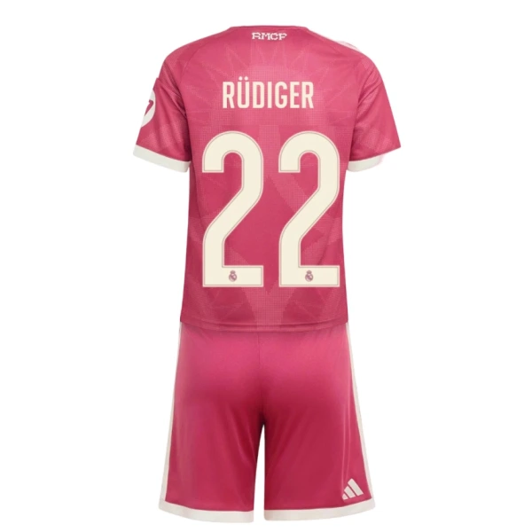 Real Madrid Rudiger 22 Virallinen Kolmas Pelipaita Lapset 2026/27 Real Madrid Rudiger 22 Virallinen Kolmas Pelipaita Lapset 2026/27