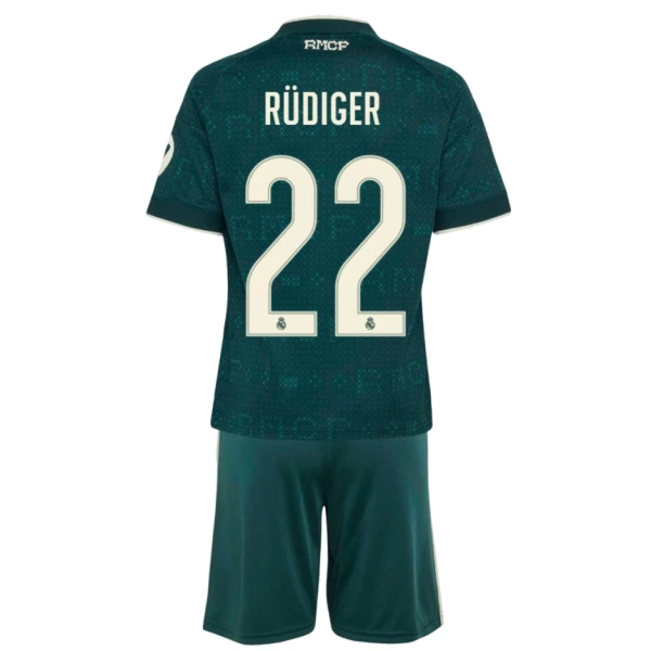 Real Madrid Rudiger 22 Virallinen Vieraspelipaita Lapset 2026/27 Real Madrid Rudiger 22 Virallinen Vieraspelipaita Lapset 2026/27