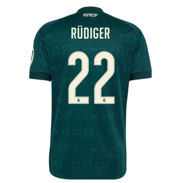 Real Madrid Rudiger 22 Virallinen Vieraspelipaita Miehet 2026/27 Real Madrid Rudiger 22 Virallinen Vieraspelipaita Miehet 2026/27