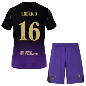 FC Barcelona Rodrigo Hernández 16 Virallinen Vieraspelipaita Lapset 2026/27