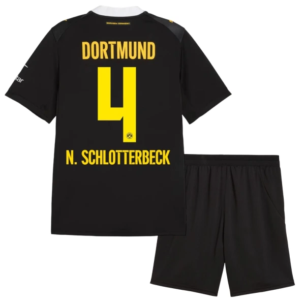 Borussia Dortmund N. Schlotterbeck 4 Virallinen Vieraspelipaita Lapset 2026/27 Borussia Dortmund N. Schlotterbeck 4 Virallinen Vieraspelipaita Lapset 2026/27
