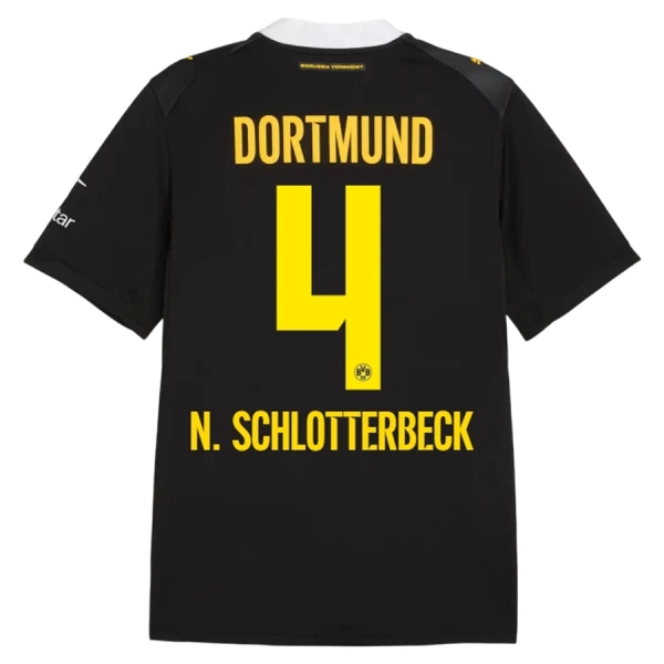 Borussia Dortmund N. Schlotterbeck 4 Virallinen Vieraspelipaita Miehet 2026/27 Borussia Dortmund N. Schlotterbeck 4 Virallinen Vieraspelipaita Miehet 2026/27