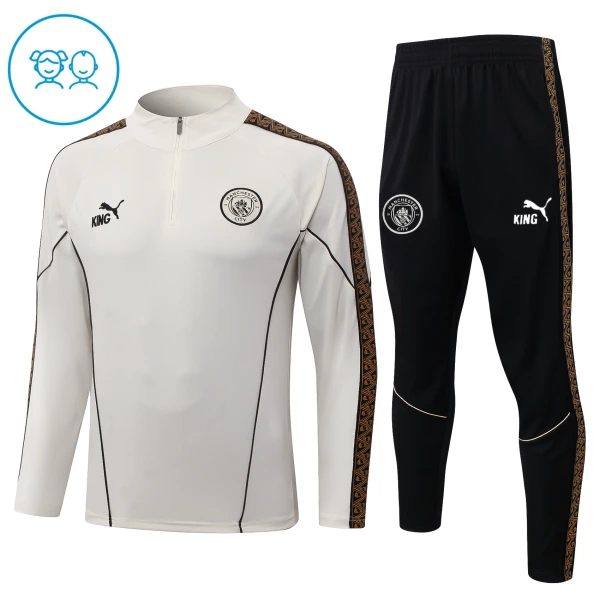 Manchester City Harjoittelupusero puvut Lapset 2026/27 harmaa Manchester City Harjoittelupusero puvut Lapset 2026/27 harmaa