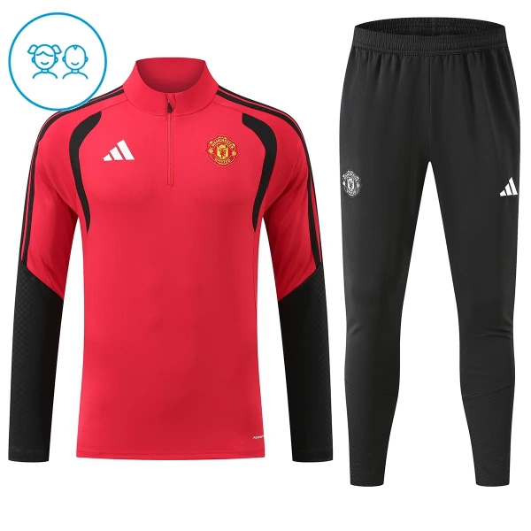 Manchester United Harjoittelupusero puvut Lapset 2026/27 Punainen Manchester United Harjoittelupusero puvut Lapset 2026/27 Punainen